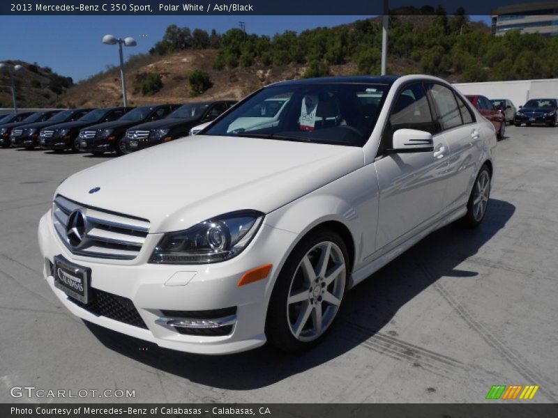 Polar White / Ash/Black 2013 Mercedes-Benz C 350 Sport