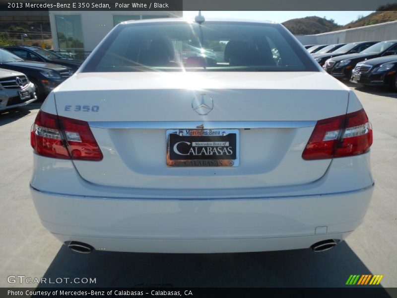 Polar White / Black 2013 Mercedes-Benz E 350 Sedan