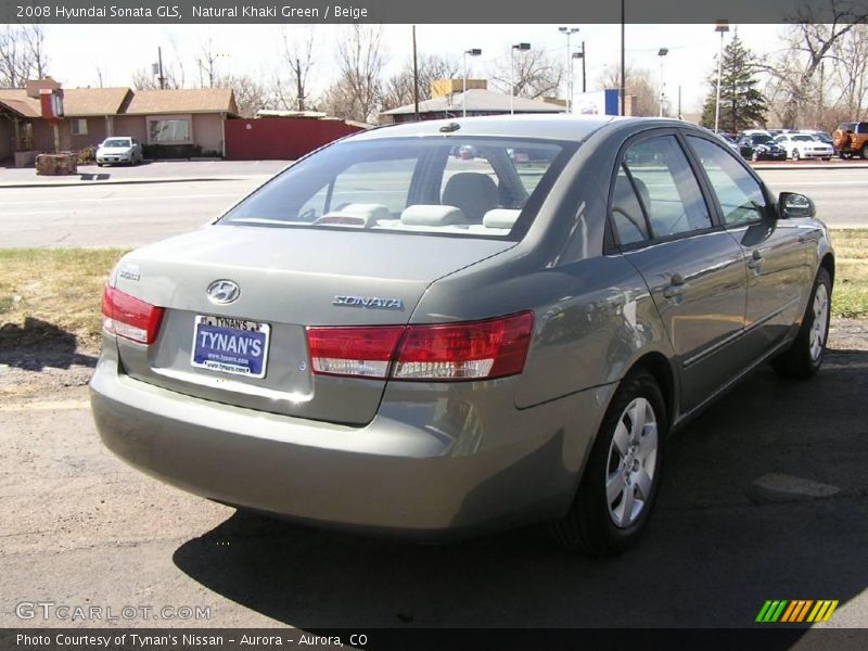Natural Khaki Green / Beige 2008 Hyundai Sonata GLS