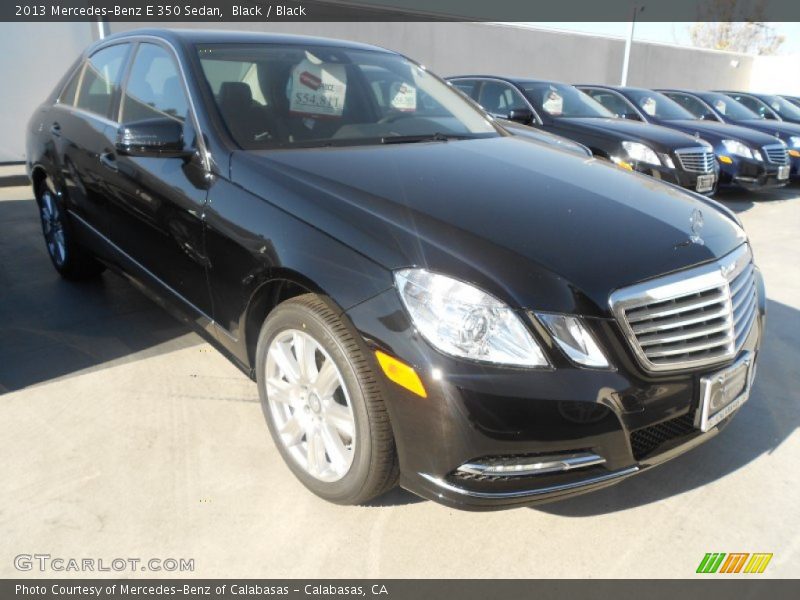 Black / Black 2013 Mercedes-Benz E 350 Sedan