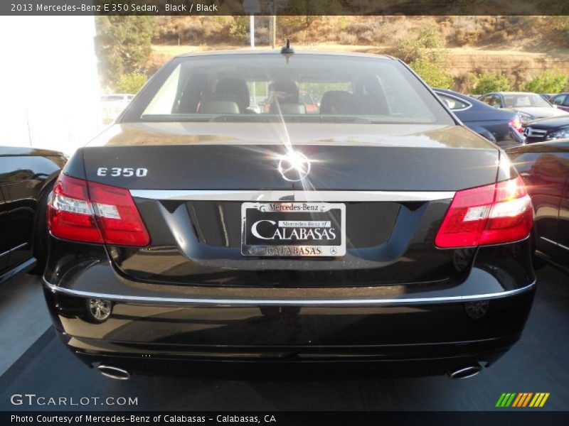 Black / Black 2013 Mercedes-Benz E 350 Sedan