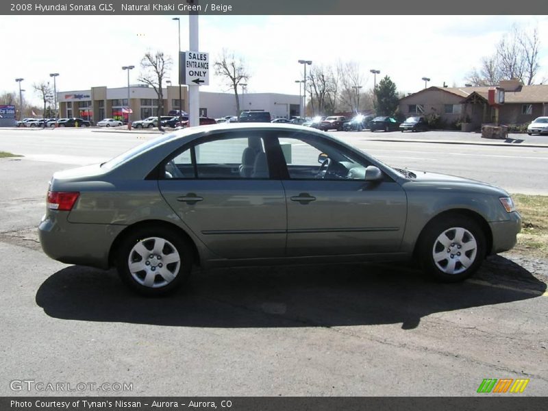 Natural Khaki Green / Beige 2008 Hyundai Sonata GLS