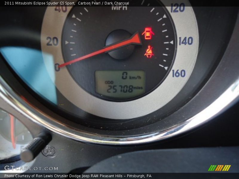 Carbon Pearl / Dark Charcoal 2011 Mitsubishi Eclipse Spyder GS Sport