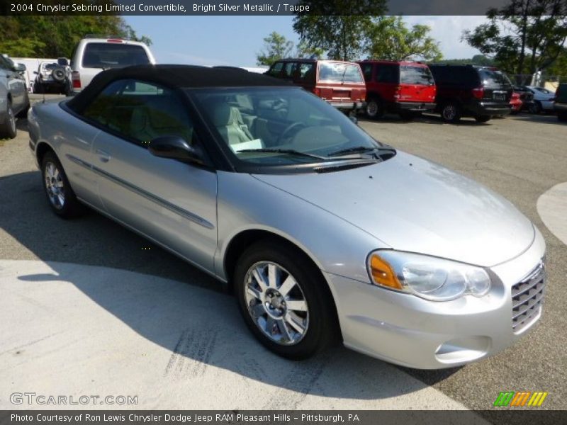 Bright Silver Metallic / Taupe 2004 Chrysler Sebring Limited Convertible