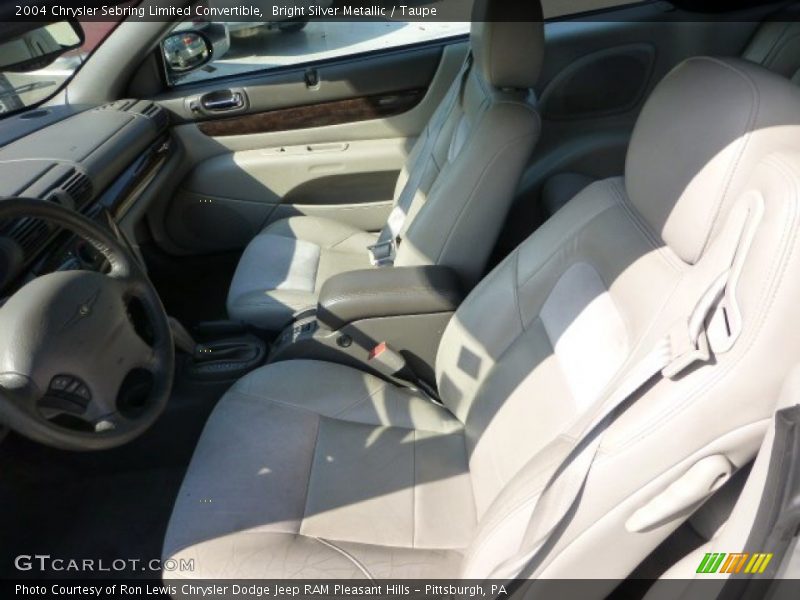 Bright Silver Metallic / Taupe 2004 Chrysler Sebring Limited Convertible
