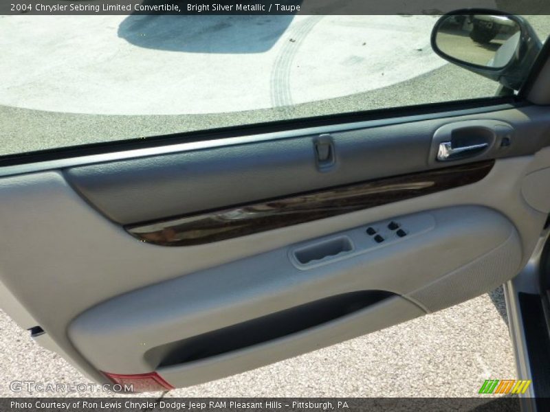 Bright Silver Metallic / Taupe 2004 Chrysler Sebring Limited Convertible