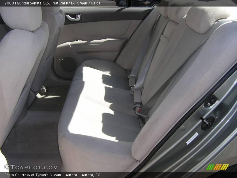 Natural Khaki Green / Beige 2008 Hyundai Sonata GLS