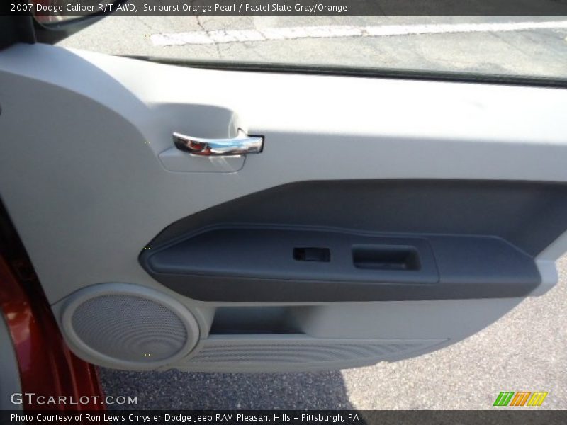 Sunburst Orange Pearl / Pastel Slate Gray/Orange 2007 Dodge Caliber R/T AWD