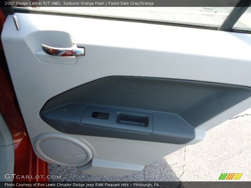 Sunburst Orange Pearl / Pastel Slate Gray/Orange 2007 Dodge Caliber R/T AWD