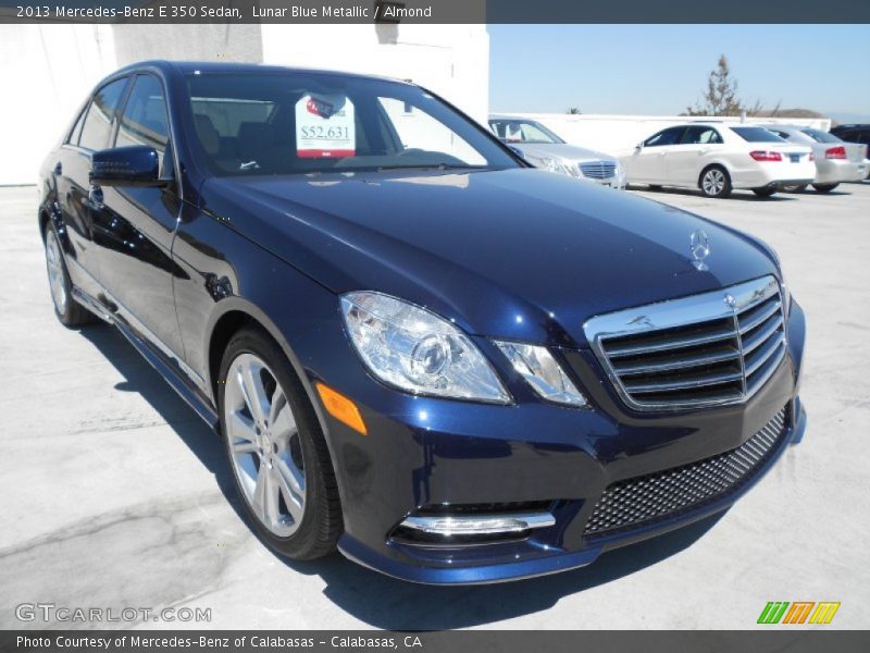 Lunar Blue Metallic / Almond 2013 Mercedes-Benz E 350 Sedan