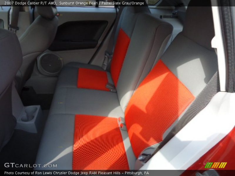 Sunburst Orange Pearl / Pastel Slate Gray/Orange 2007 Dodge Caliber R/T AWD