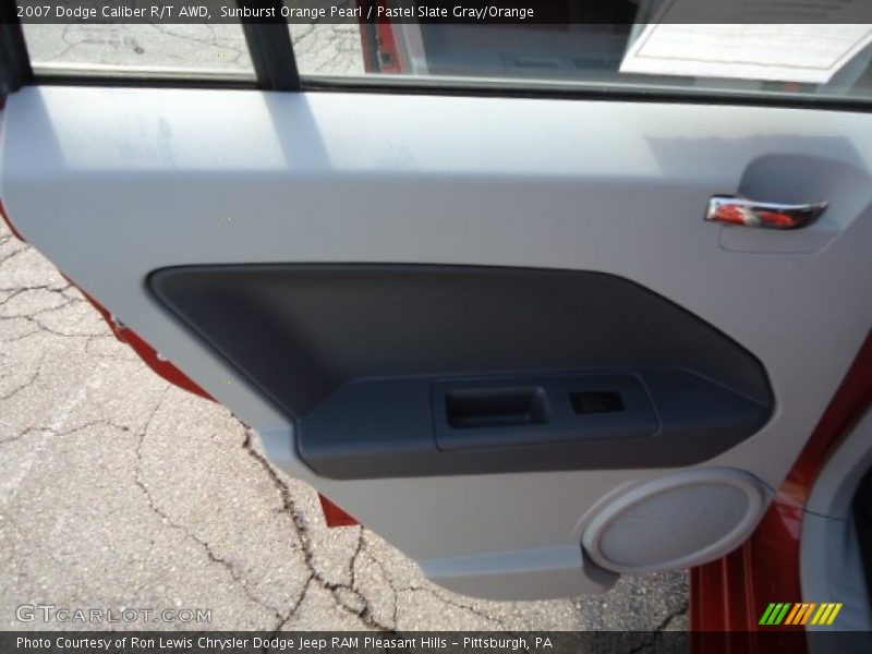 Sunburst Orange Pearl / Pastel Slate Gray/Orange 2007 Dodge Caliber R/T AWD