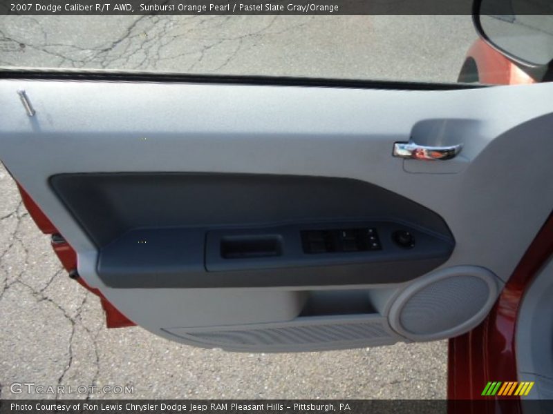 Sunburst Orange Pearl / Pastel Slate Gray/Orange 2007 Dodge Caliber R/T AWD