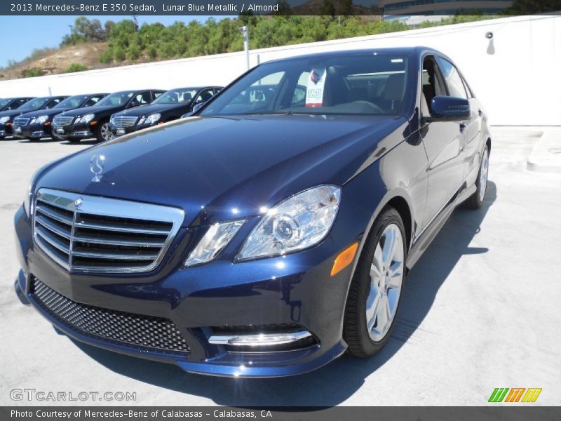 Lunar Blue Metallic / Almond 2013 Mercedes-Benz E 350 Sedan