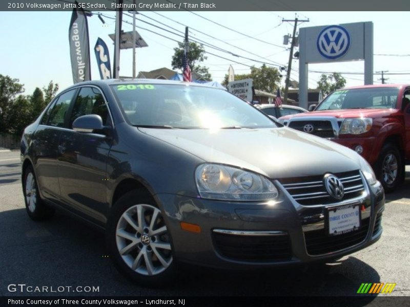 Platinum Grey Metallic / Titan Black 2010 Volkswagen Jetta SE Sedan