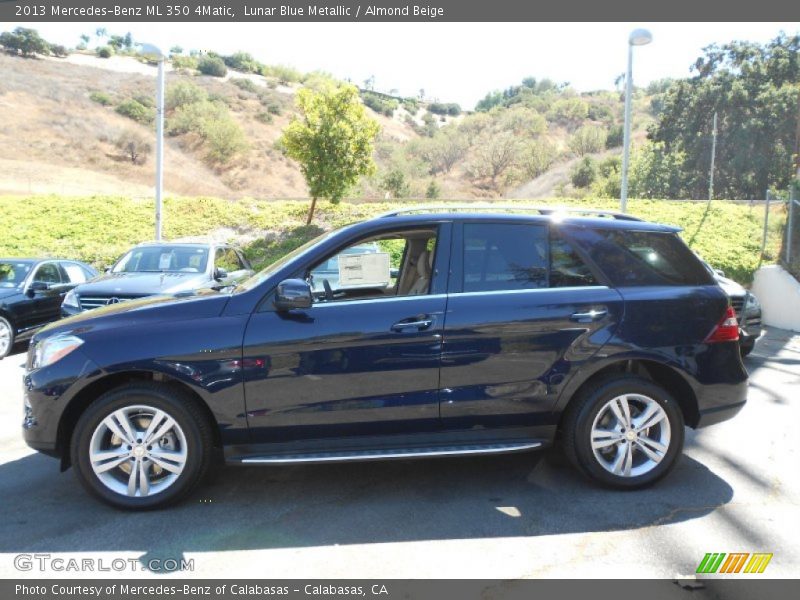 Lunar Blue Metallic / Almond Beige 2013 Mercedes-Benz ML 350 4Matic
