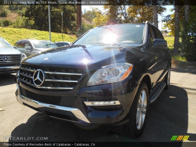 Lunar Blue Metallic / Almond Beige 2013 Mercedes-Benz ML 350 4Matic
