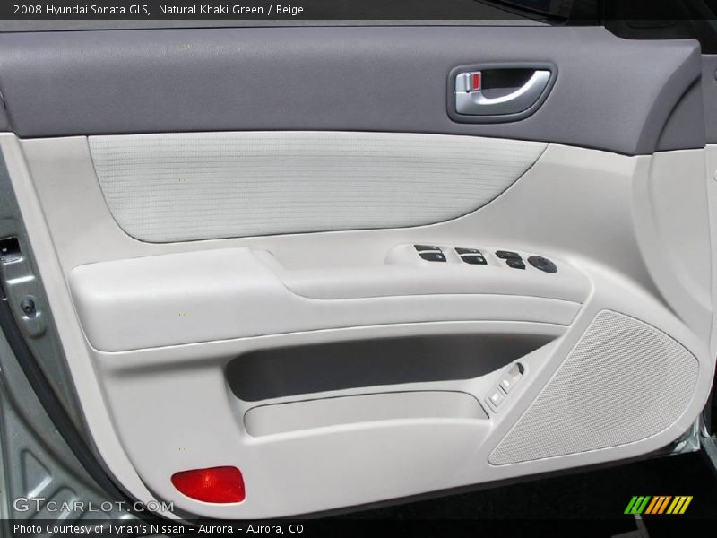 Natural Khaki Green / Beige 2008 Hyundai Sonata GLS
