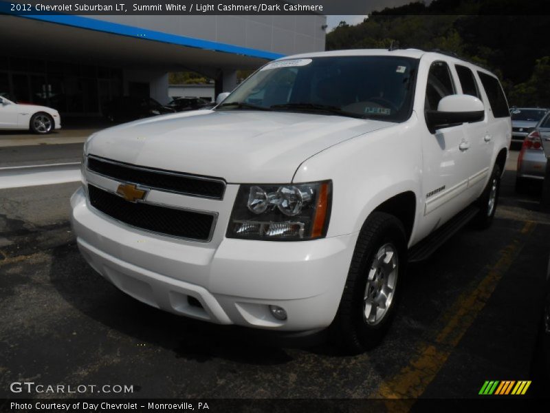 Summit White / Light Cashmere/Dark Cashmere 2012 Chevrolet Suburban LT