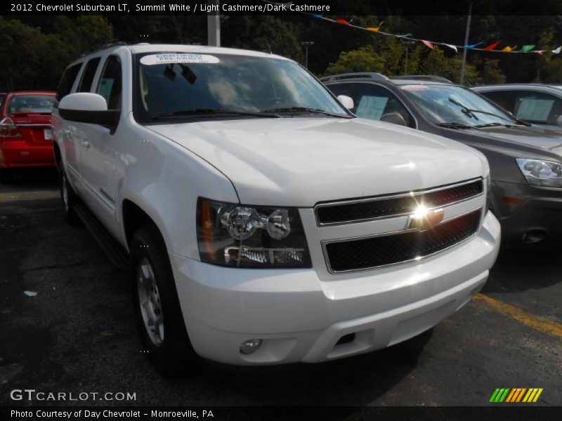 Summit White / Light Cashmere/Dark Cashmere 2012 Chevrolet Suburban LT