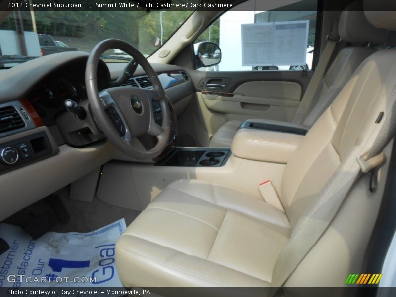 Summit White / Light Cashmere/Dark Cashmere 2012 Chevrolet Suburban LT