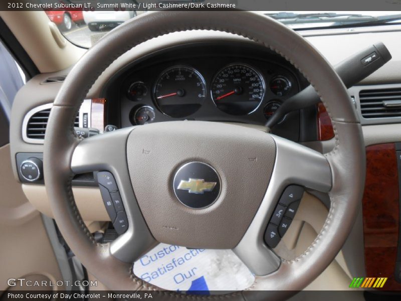Summit White / Light Cashmere/Dark Cashmere 2012 Chevrolet Suburban LT