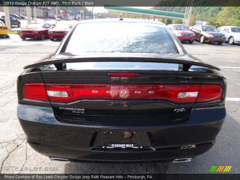 Pitch Black / Black 2013 Dodge Charger R/T AWD