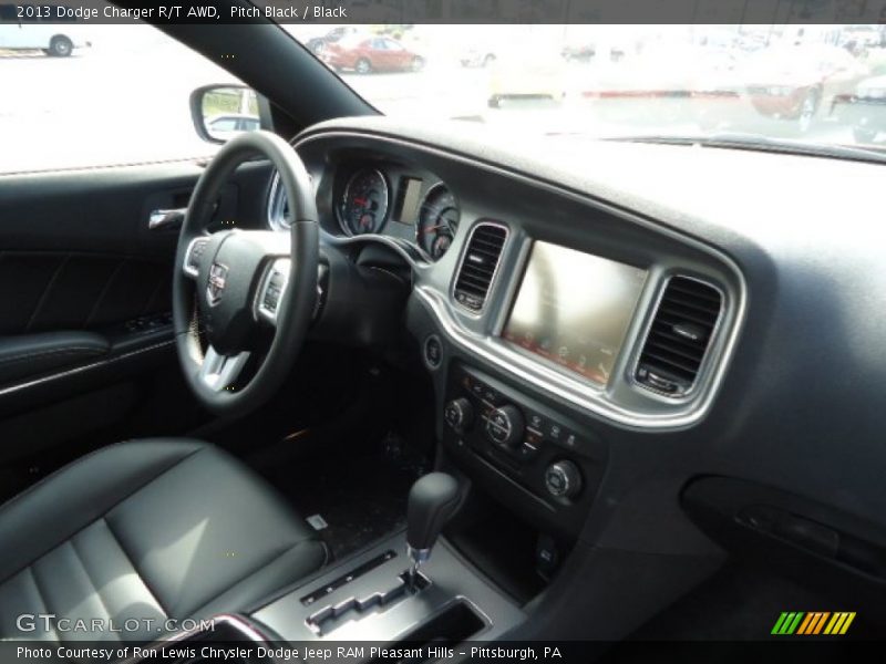 Pitch Black / Black 2013 Dodge Charger R/T AWD