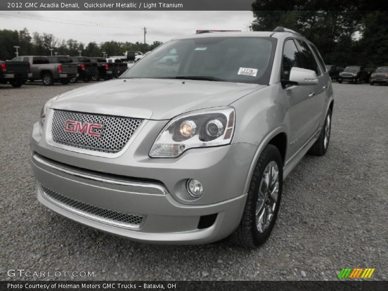 Quicksilver Metallic / Light Titanium 2012 GMC Acadia Denali