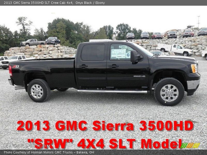 Onyx Black / Ebony 2013 GMC Sierra 3500HD SLT Crew Cab 4x4
