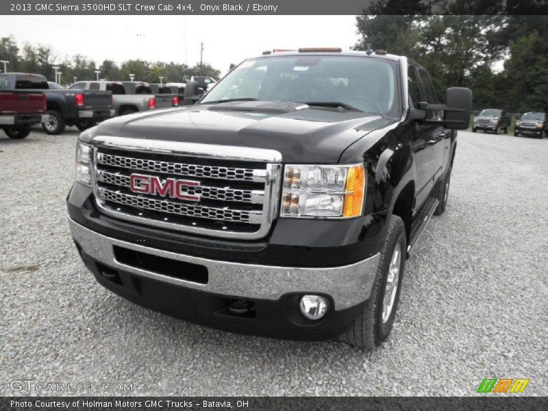Onyx Black / Ebony 2013 GMC Sierra 3500HD SLT Crew Cab 4x4