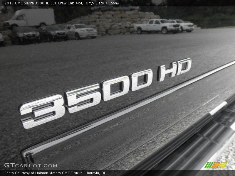 Onyx Black / Ebony 2013 GMC Sierra 3500HD SLT Crew Cab 4x4