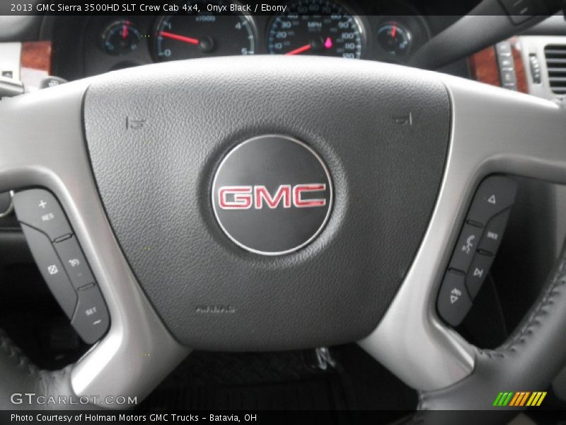 Onyx Black / Ebony 2013 GMC Sierra 3500HD SLT Crew Cab 4x4