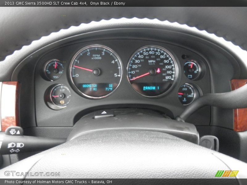 Onyx Black / Ebony 2013 GMC Sierra 3500HD SLT Crew Cab 4x4
