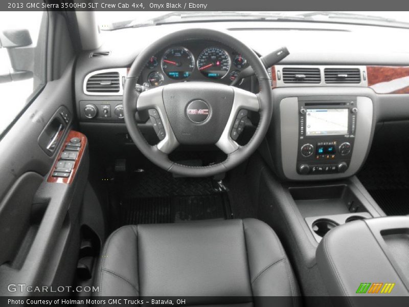 Onyx Black / Ebony 2013 GMC Sierra 3500HD SLT Crew Cab 4x4