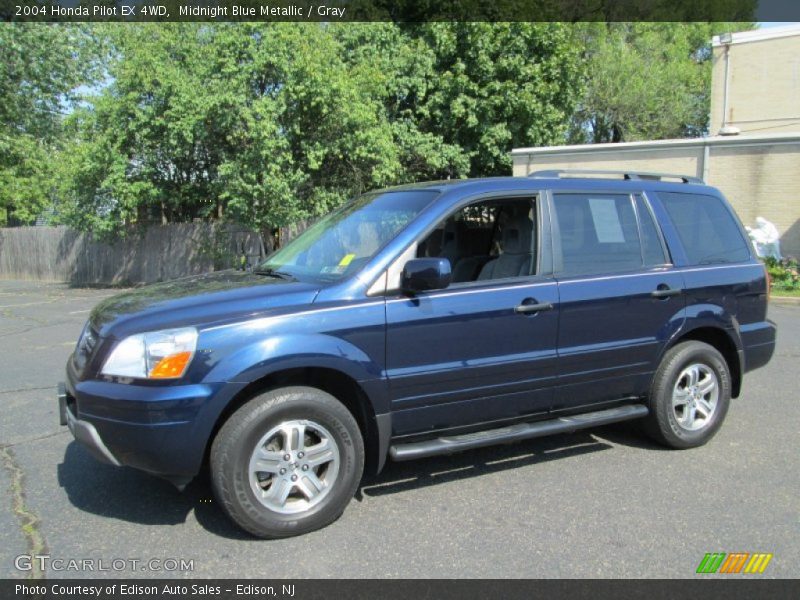 Midnight Blue Metallic / Gray 2004 Honda Pilot EX 4WD