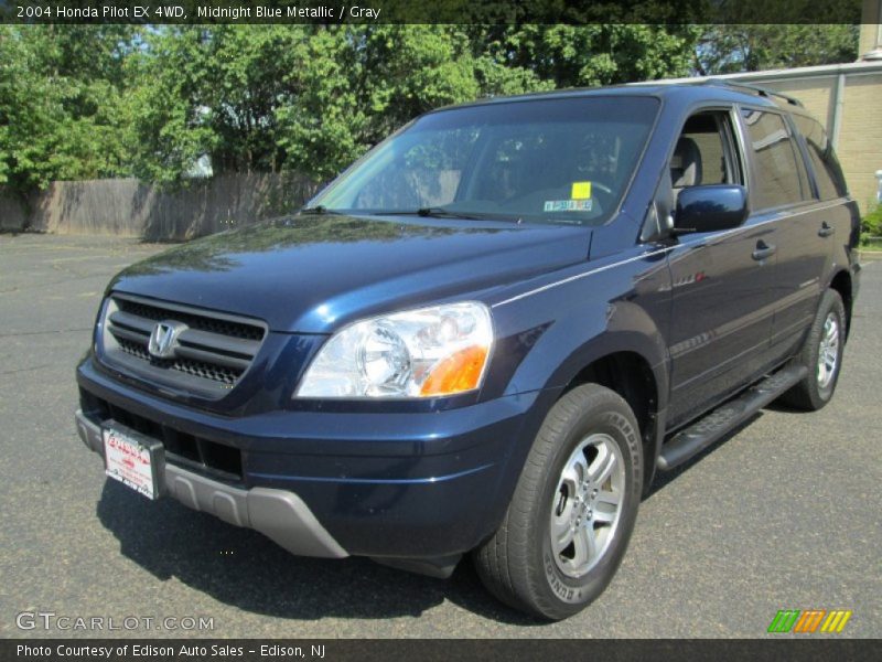 Midnight Blue Metallic / Gray 2004 Honda Pilot EX 4WD