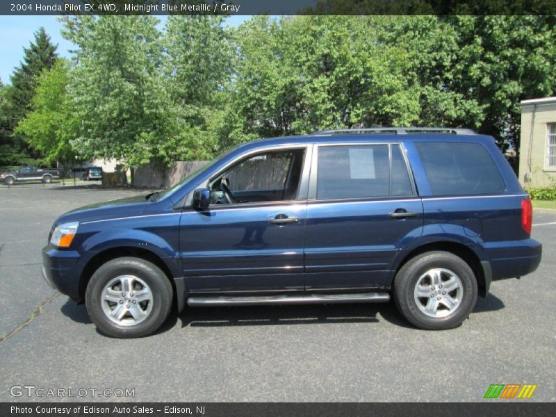 Midnight Blue Metallic / Gray 2004 Honda Pilot EX 4WD