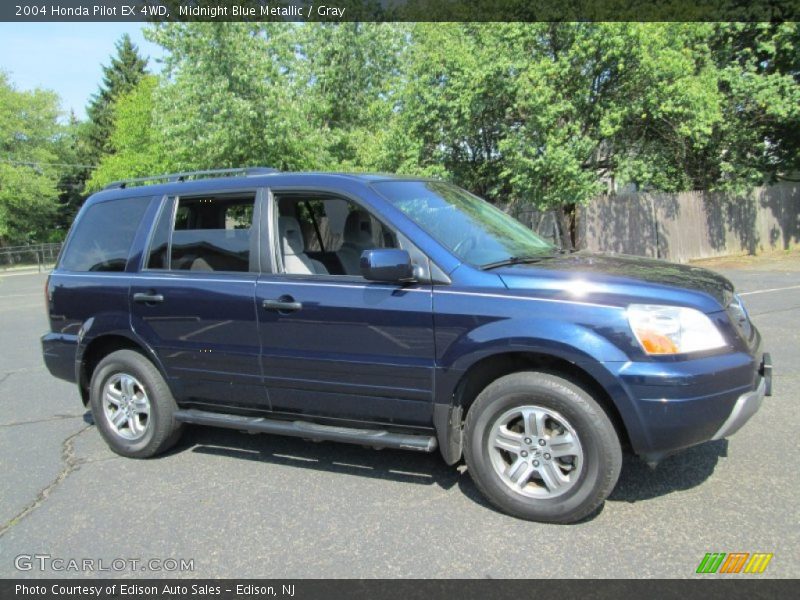 Midnight Blue Metallic / Gray 2004 Honda Pilot EX 4WD