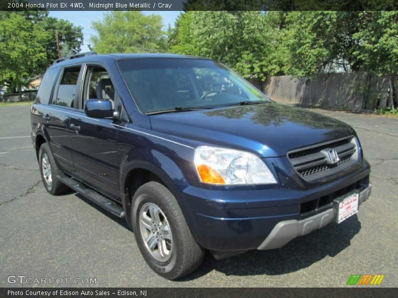 Midnight Blue Metallic / Gray 2004 Honda Pilot EX 4WD