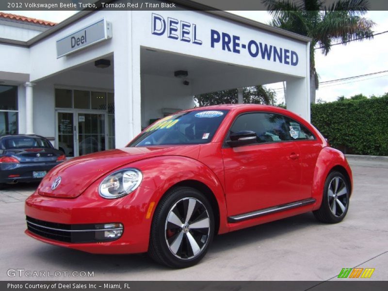Tornado Red / Titan Black 2012 Volkswagen Beetle Turbo