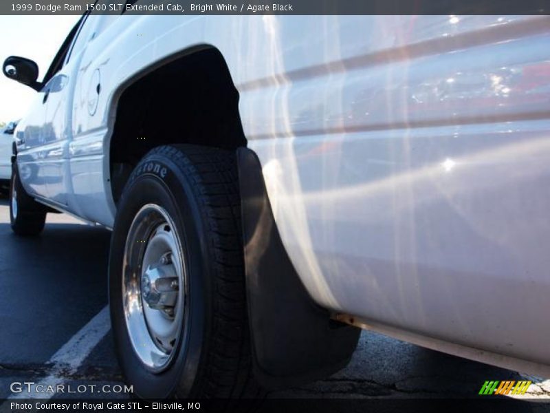 Bright White / Agate Black 1999 Dodge Ram 1500 SLT Extended Cab