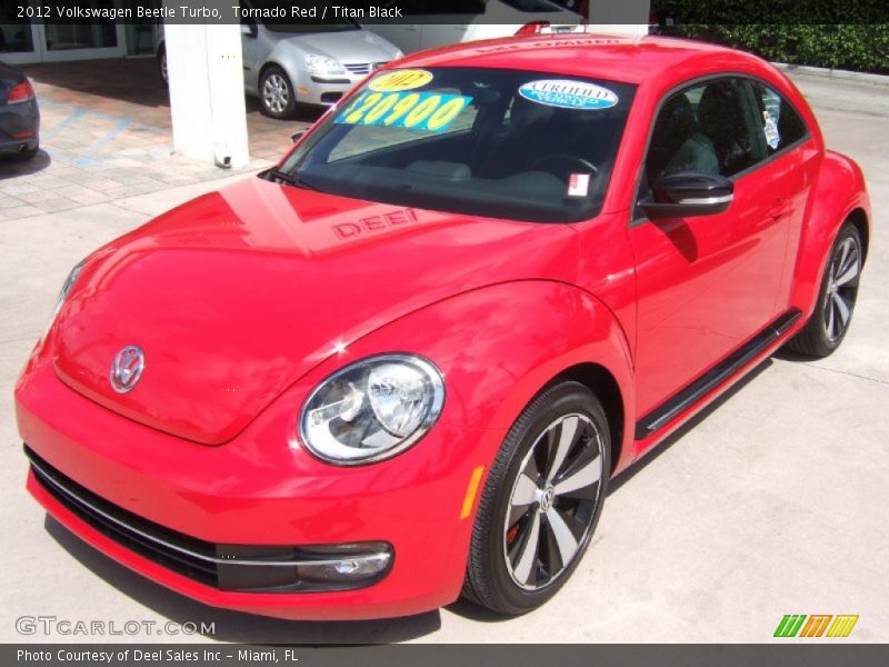 Tornado Red / Titan Black 2012 Volkswagen Beetle Turbo