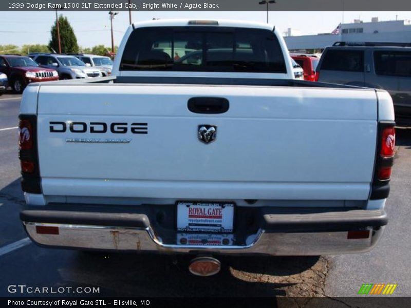 Bright White / Agate Black 1999 Dodge Ram 1500 SLT Extended Cab