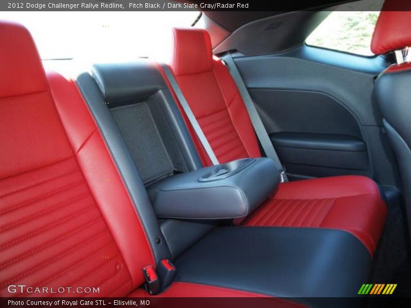 Rear Seat of 2012 Challenger Rallye Redline