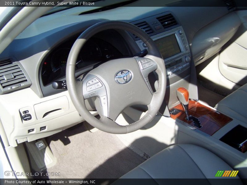 Super White / Bisque 2011 Toyota Camry Hybrid