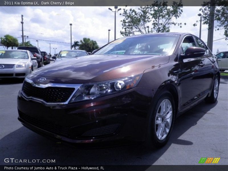 Dark Cherry / Beige 2011 Kia Optima LX