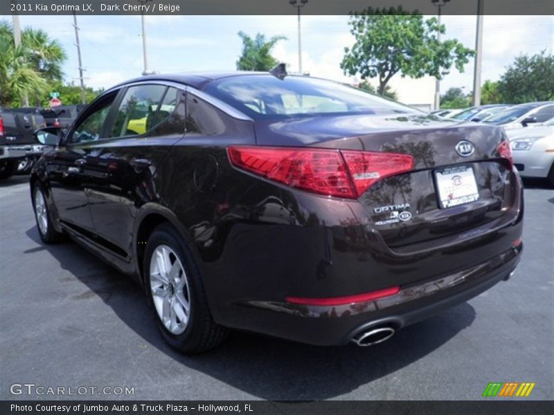 Dark Cherry / Beige 2011 Kia Optima LX