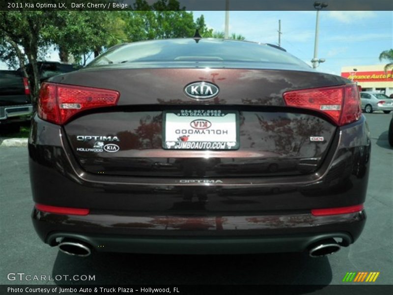 Dark Cherry / Beige 2011 Kia Optima LX