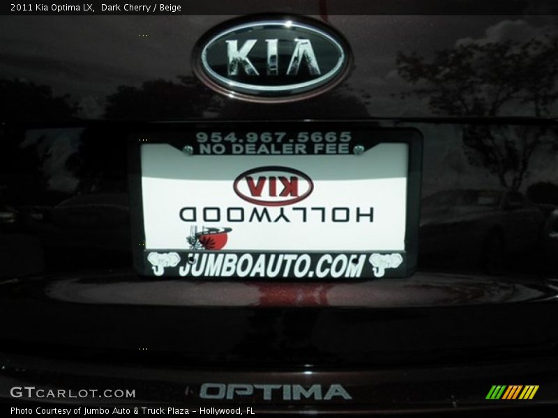 Dark Cherry / Beige 2011 Kia Optima LX